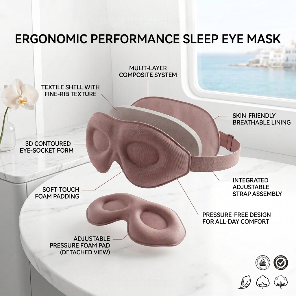 Qavoneracosh® 3D Contoured Sleep Mask