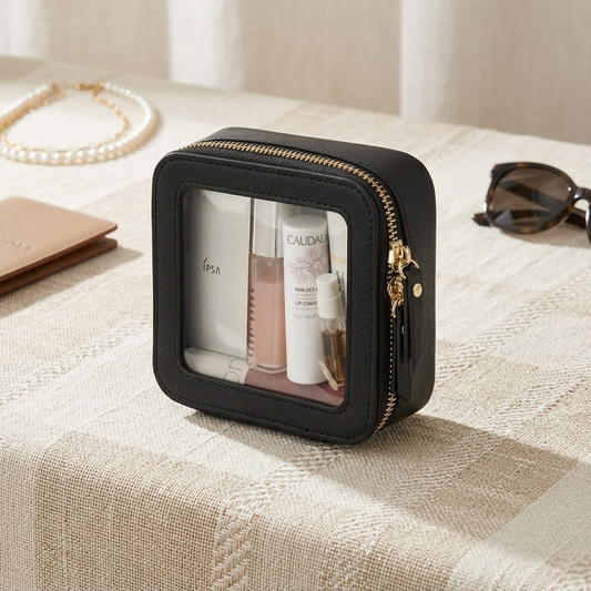 Qavoneracosh® Clear Travel Makeup & Essentials Bag